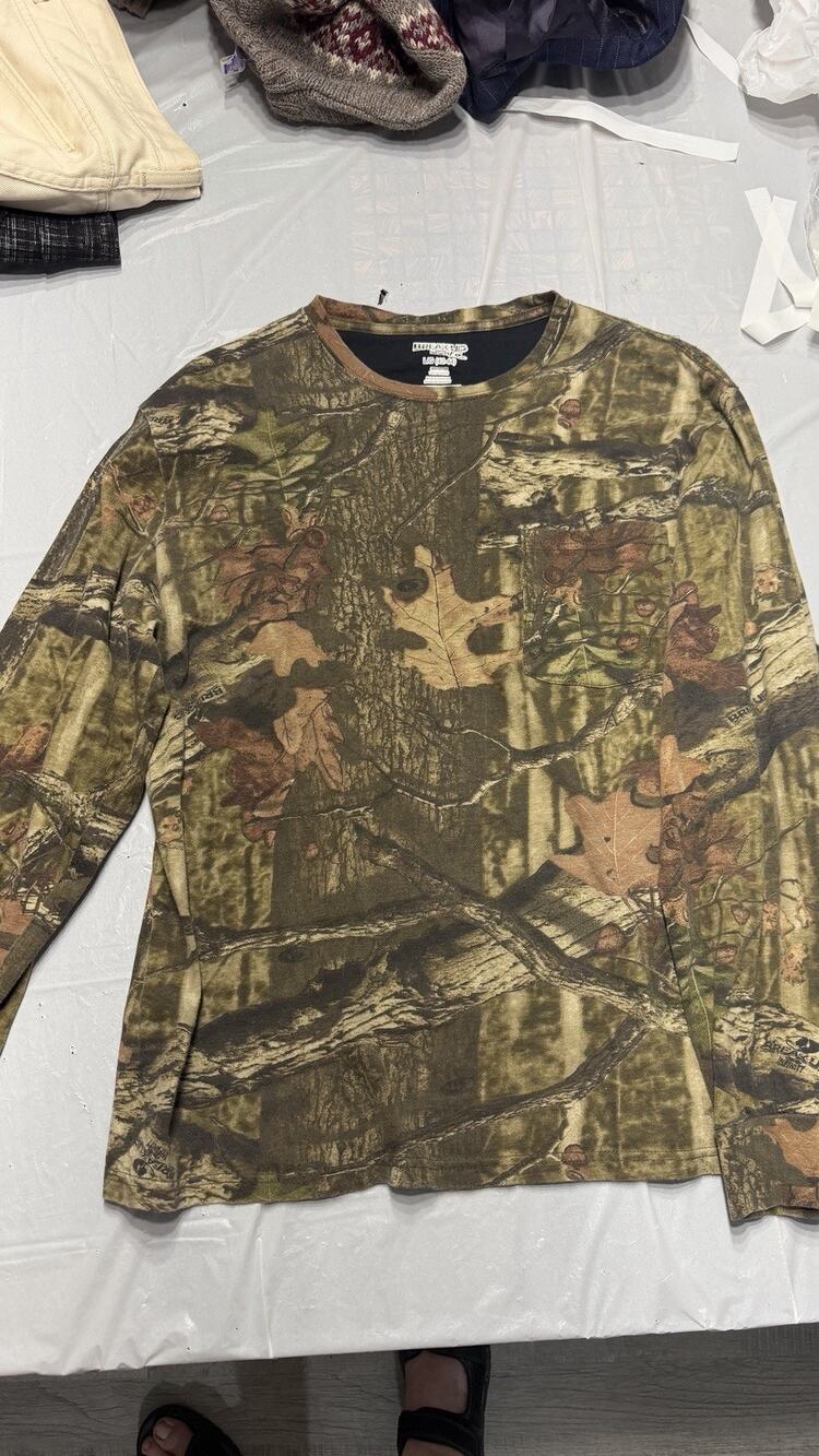 Breakup Infinity Tshirt Green / Brown Camo L Long sleeve